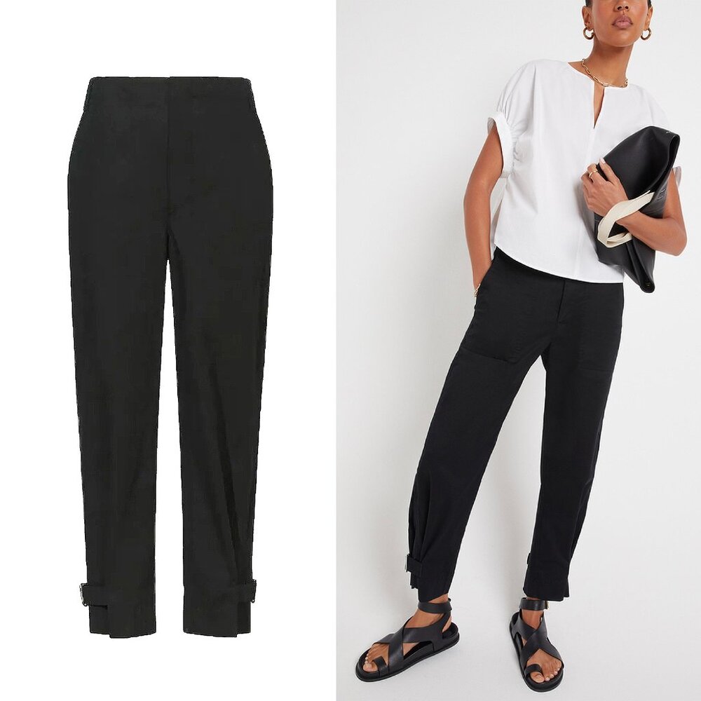 PROENZA SCHOULER White Label Barrel-Leg Pants – Size 2 (fits 2–4)